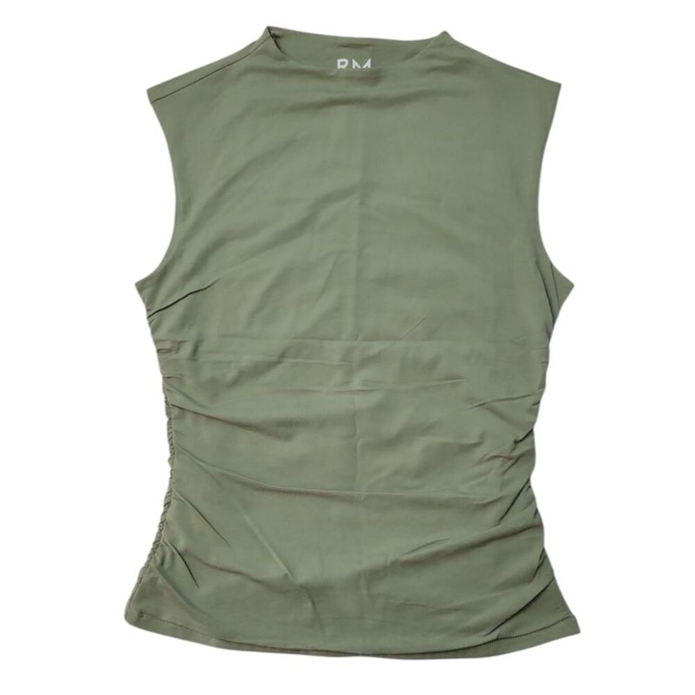 RM by Rebecca Minkoff Women's Soft Mock Neck Tank Top - Olive